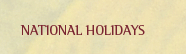 Bhutan National Holidays
