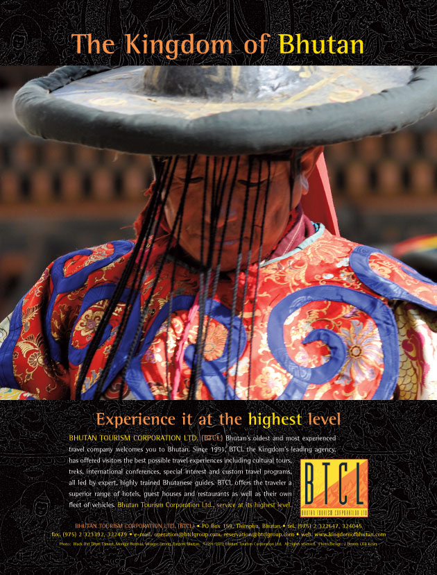 Bhutan Tourism Corporation Ltd. Design/Photo JD Keser.